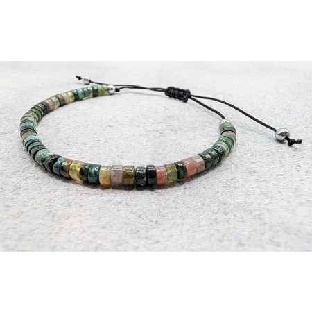 bransoletka męska agat indyjski