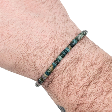 bransoletka męska agat indyjski