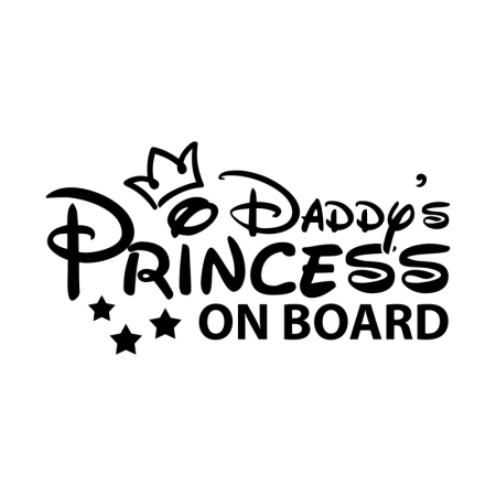 Naklejka Daddy's Princess on board
