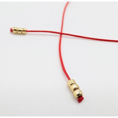 czerwona bransoletka z cytrynem