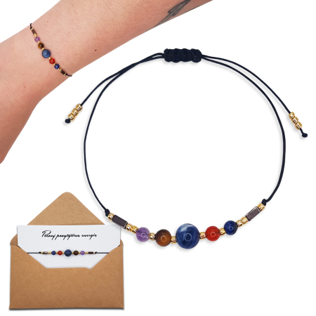 Bransoletka ZNAK ZODIAKU PANNA - KAMIENIE NATURALNE