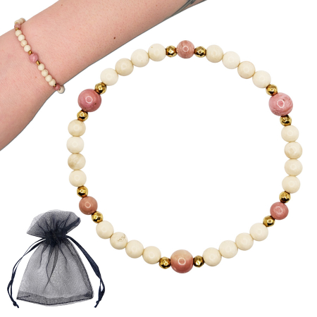 kamień rzeczny bransoletka