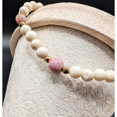 kamień rzeczny bransoletka