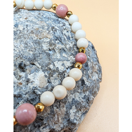 kamień rzeczny bransoletka