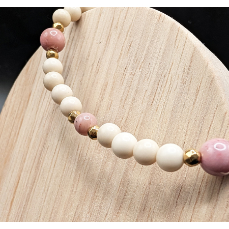 kamień rzeczny bransoletka