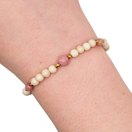 kamień rzeczny bransoletka