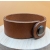 bransoletka skórzana koniakowa